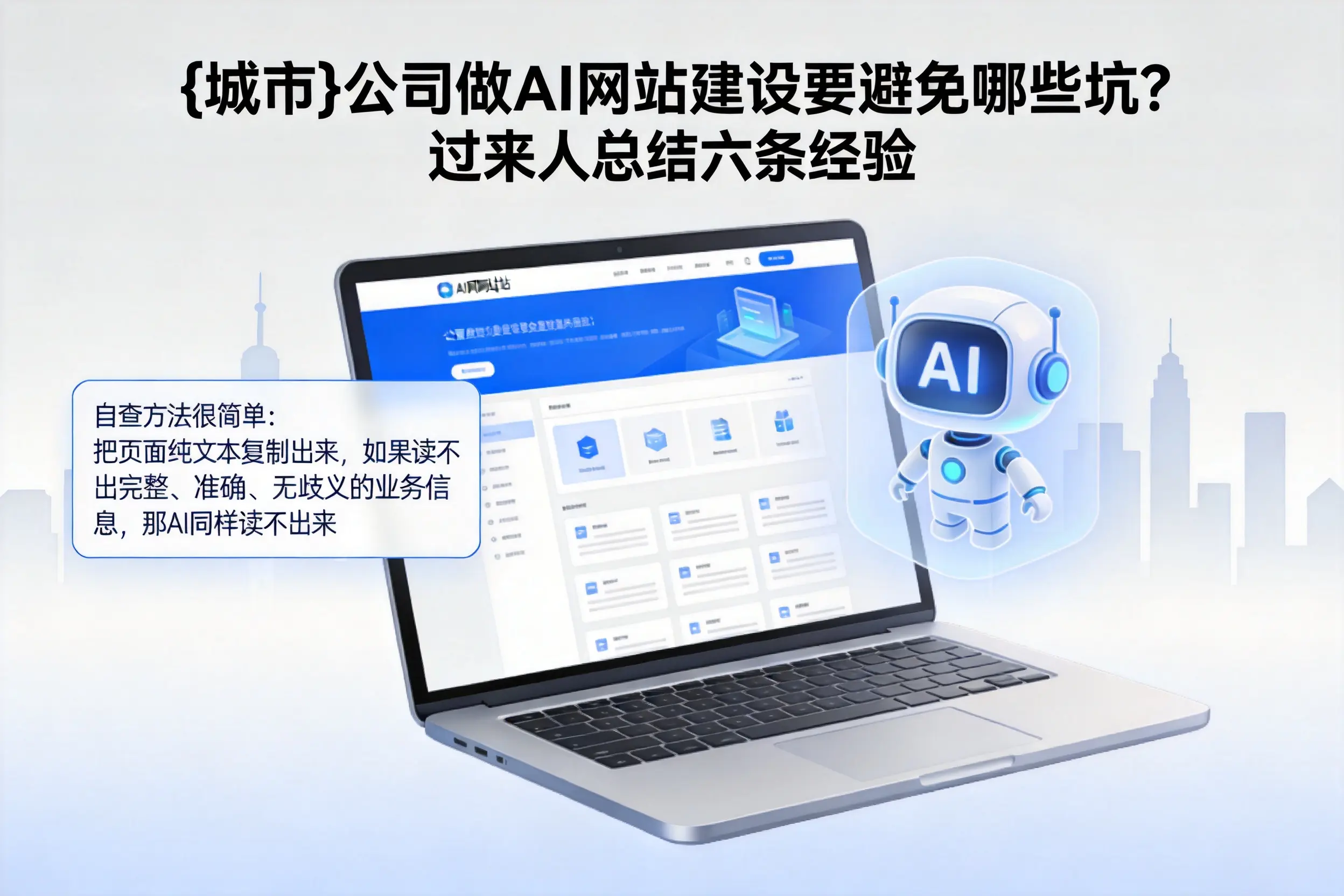 三亚公司做AI网站建设要避免哪些坑?过来人总结六条经验