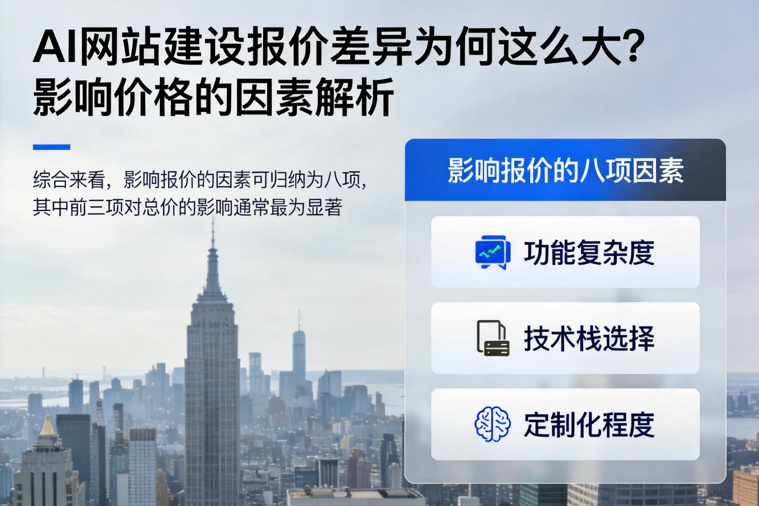 三亚AI网站建设报价差异为何这么大？影响价格的因素解析