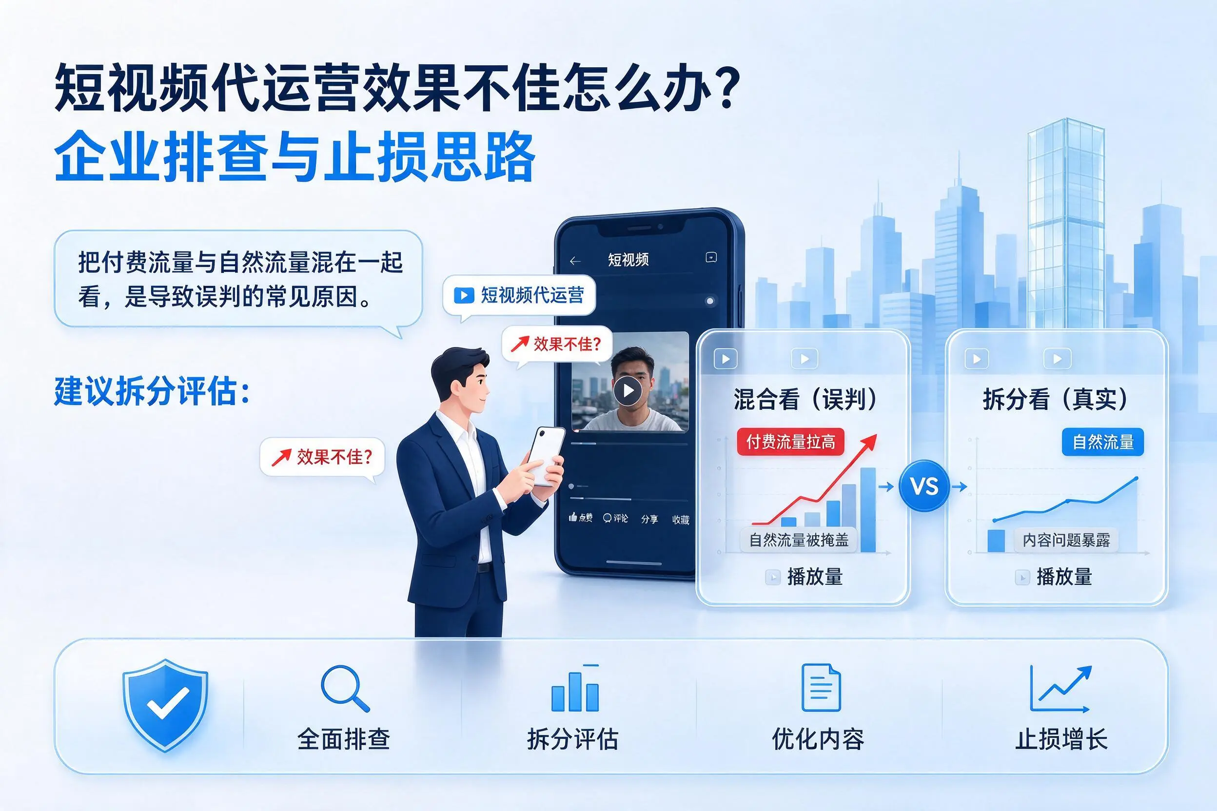 短视频代运营效果不佳怎么办?三亚企业排查与止损思路