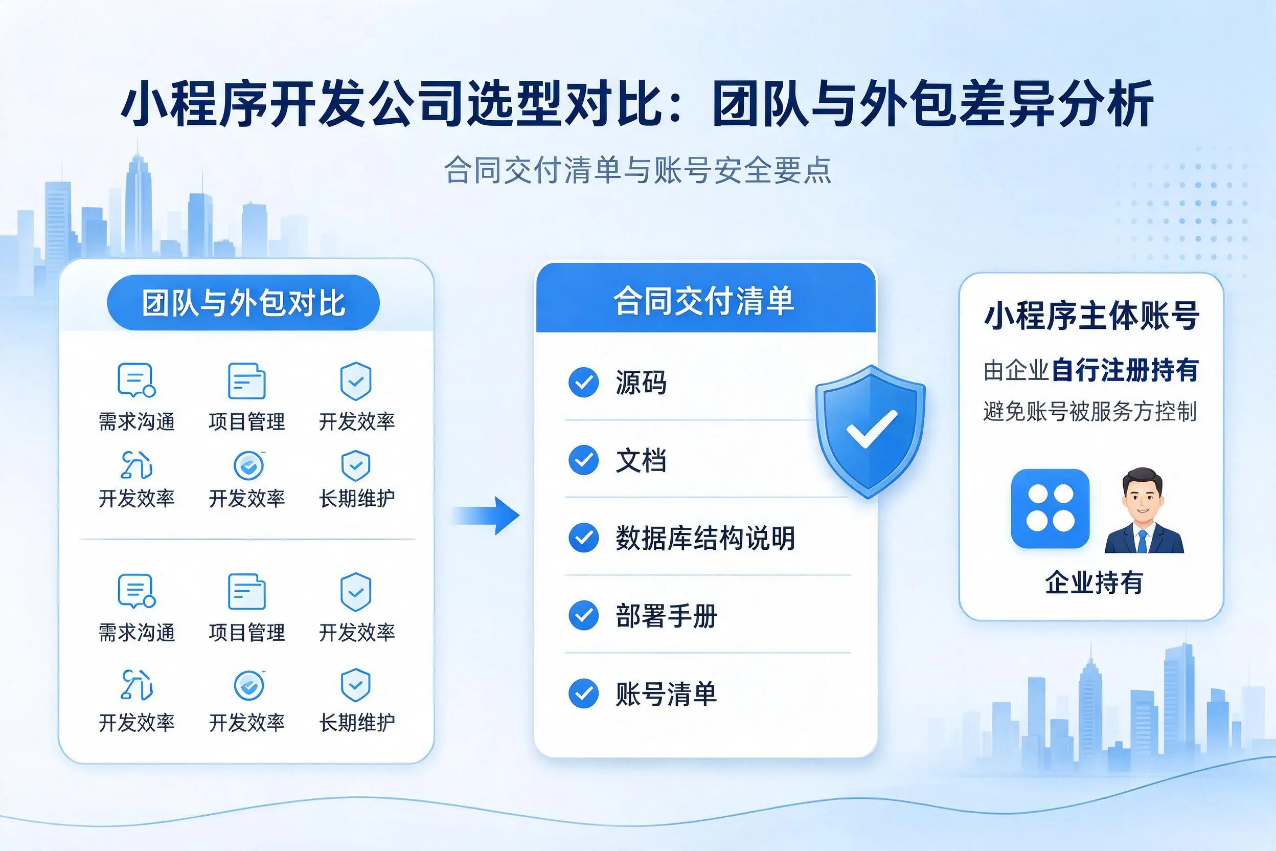 三亚小程序开发公司选型对比：团队与外包差异分析