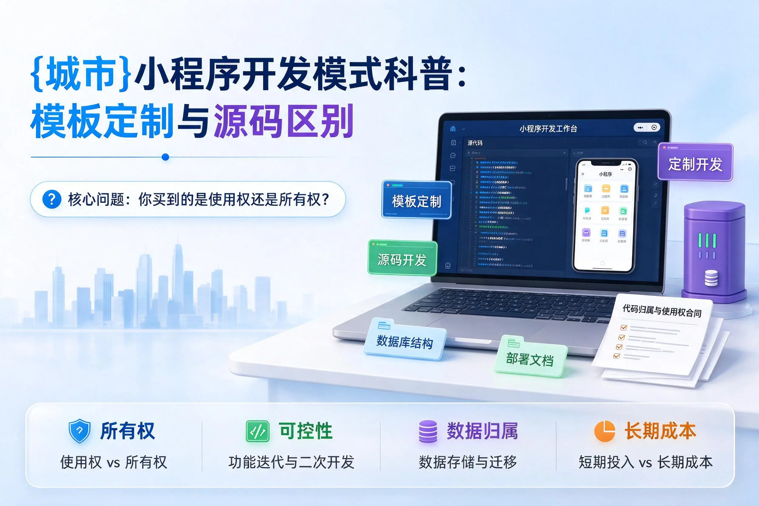 三亚小程序开发模式科普：模板定制与源码区别