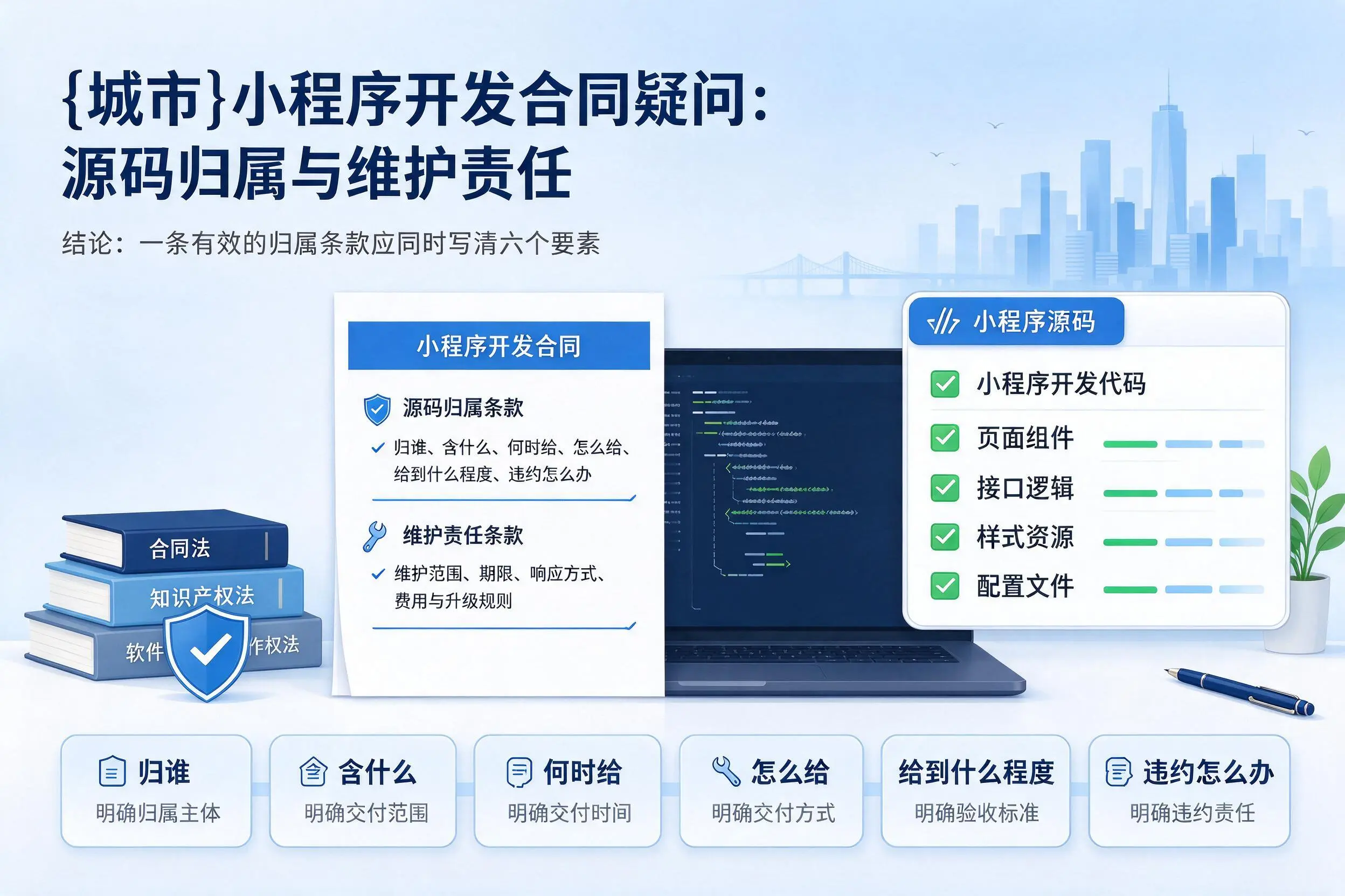 三亚小程序开发合同疑问:源码归属与维护责任