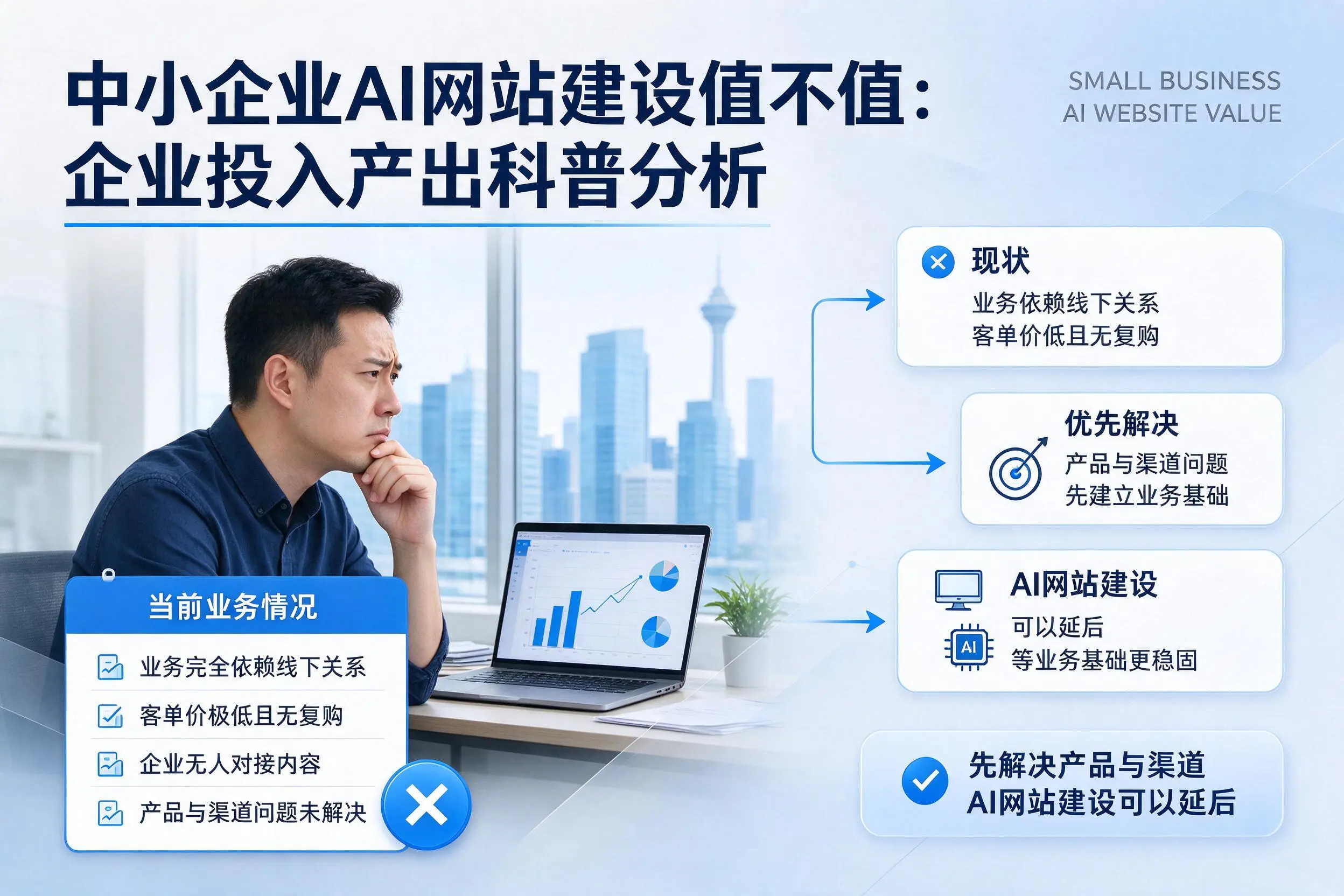 中小企业AI网站建设值不值:三亚企业投入产出科普分析