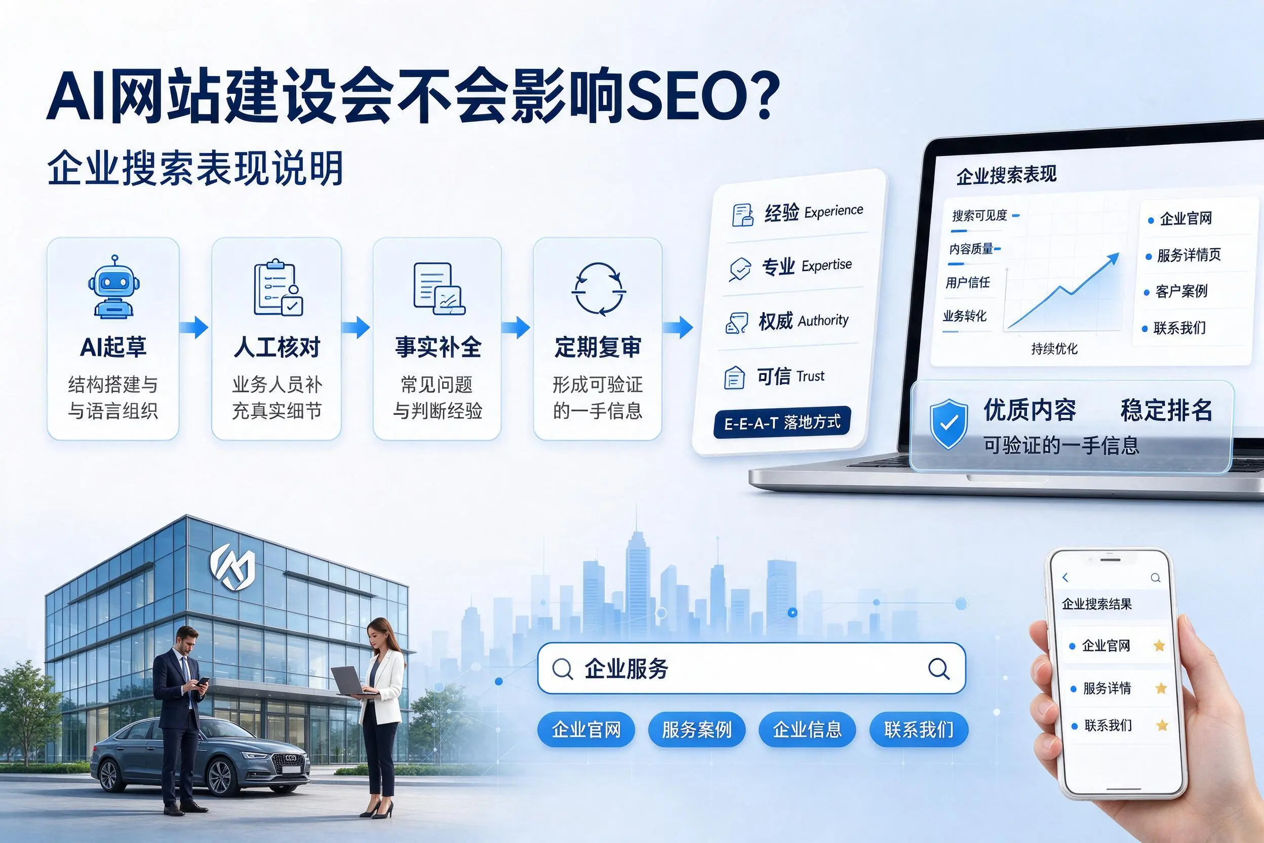 AI网站建设会不会影响SEO？三亚企业搜索表现说明