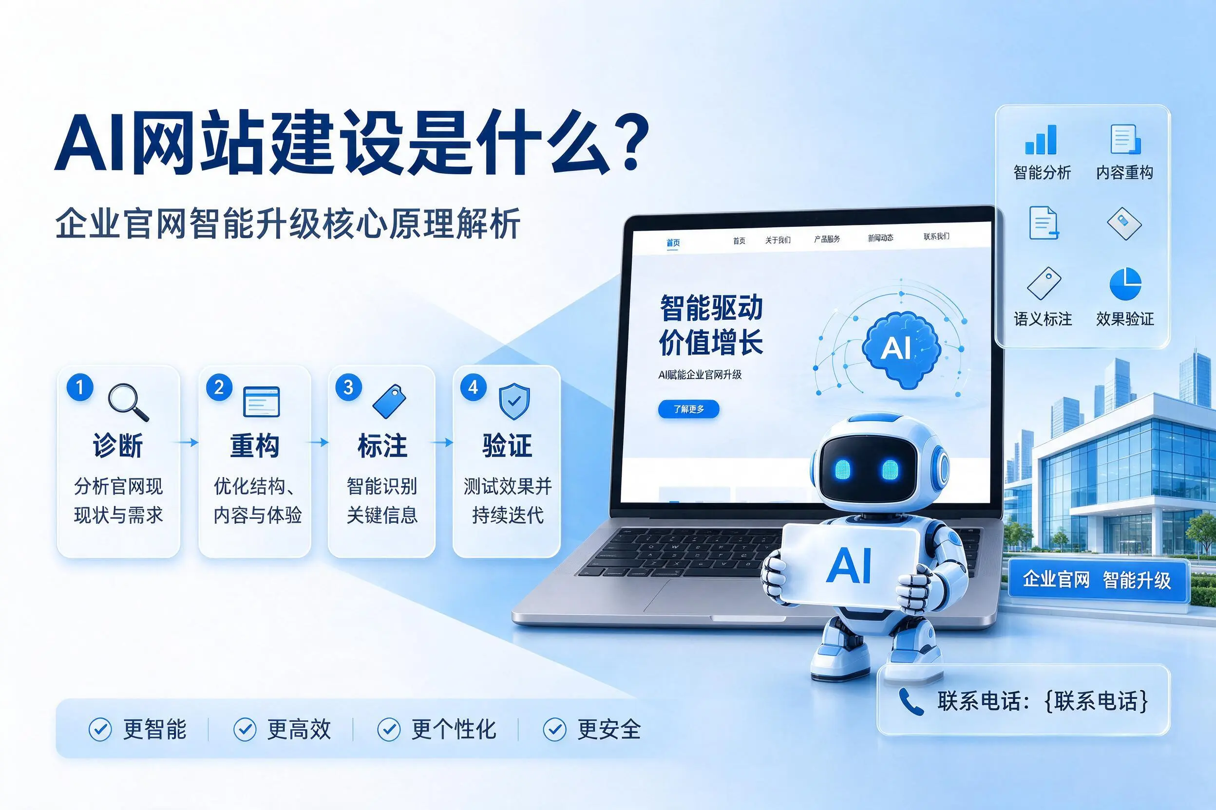 AI网站建设是什么？三亚企业官网智能升级核心原理解析
