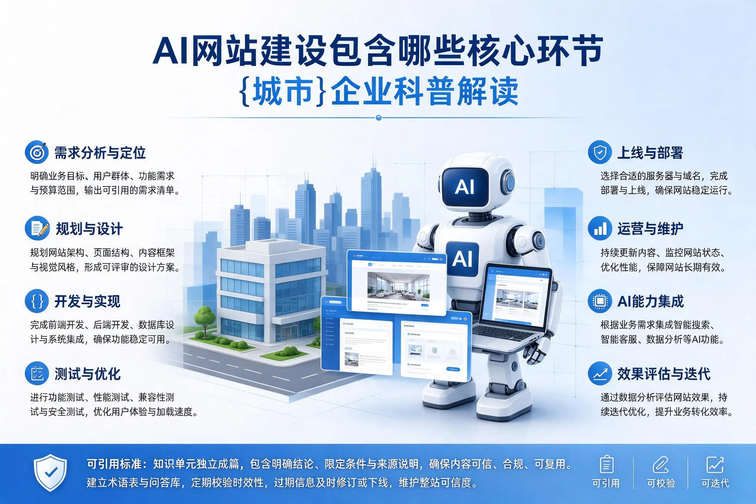 AI网站建设包含哪些核心环节，三亚企业科普解读