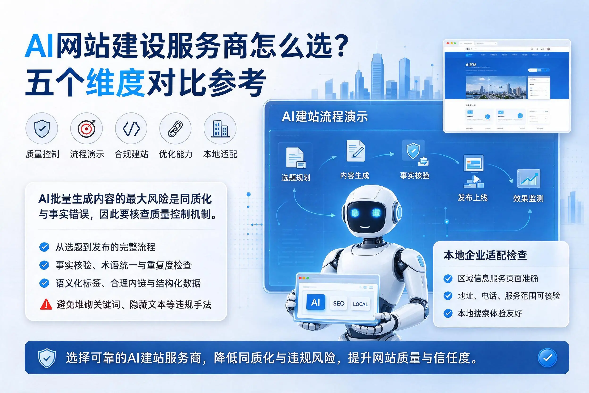 三亚AI网站建设服务商怎么选?五个维度对比参考
