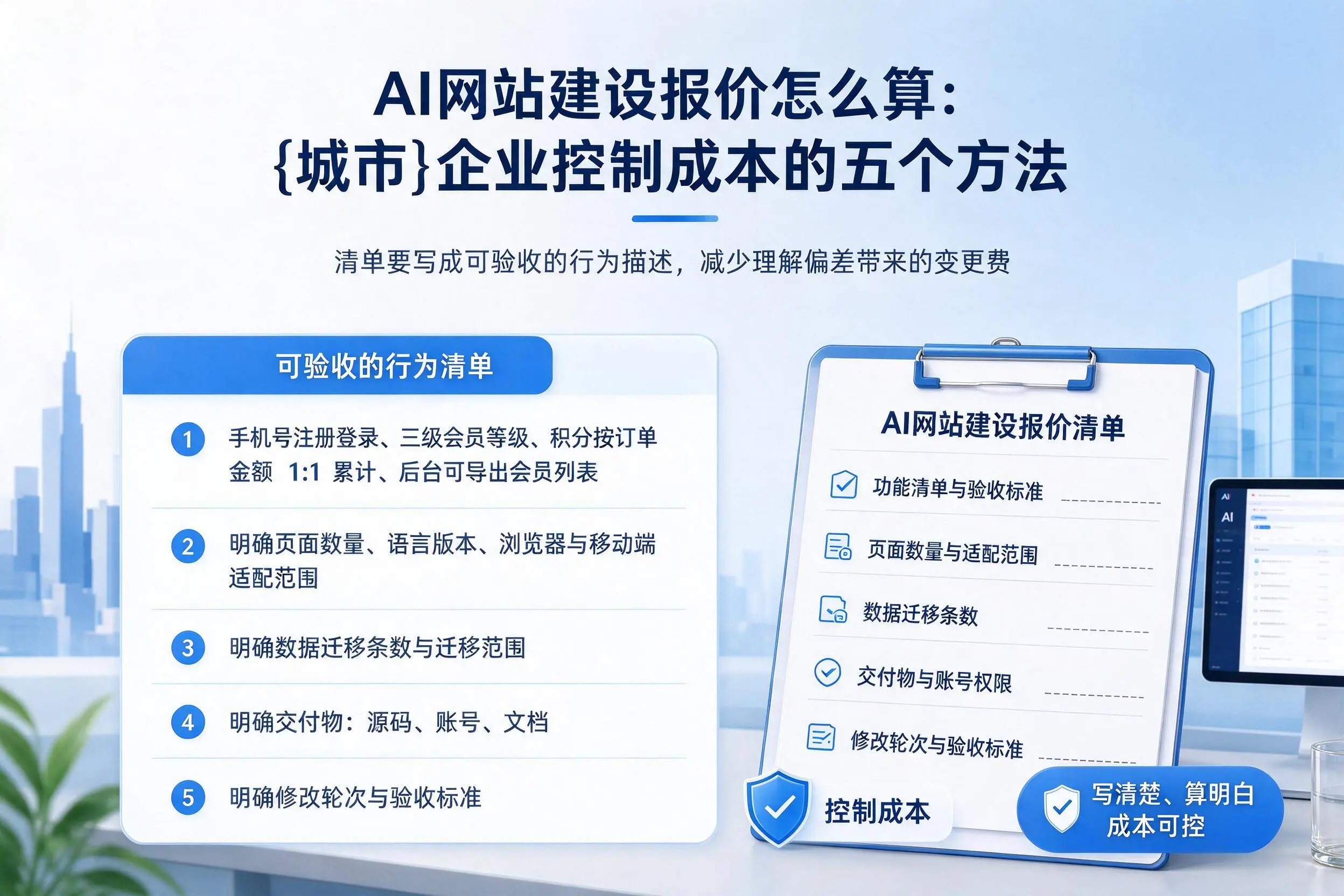 AI网站建设报价怎么算:三亚企业控制成本的五个方法